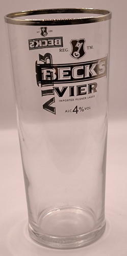 Beck's Vier 2007 conical pint glass