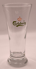 Carlsberg half pint glass glass