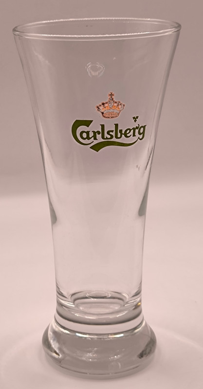 Carlsberg half pint glass glass