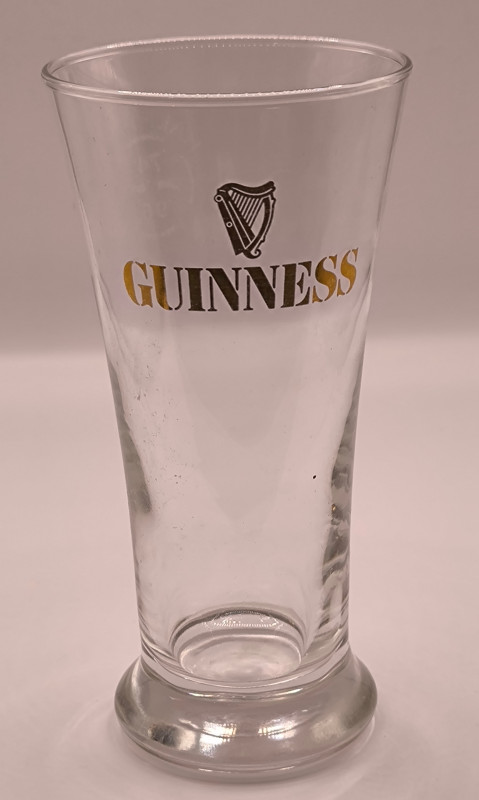 Guinness 1996 half pint glass glass