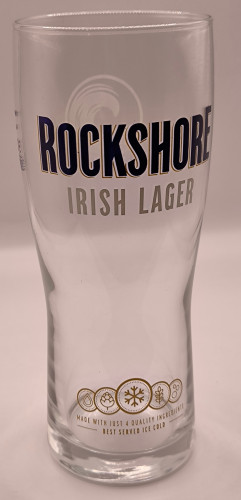 Rockshore Irish Lager 2018 pint glass