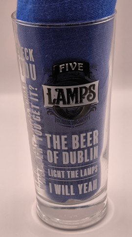 Five Lamps 2020 half pint glass