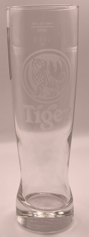 Tiger 2013 pint glass glass
