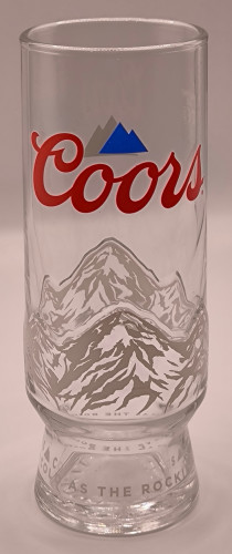 Coors 2021 Mountains half pint glass