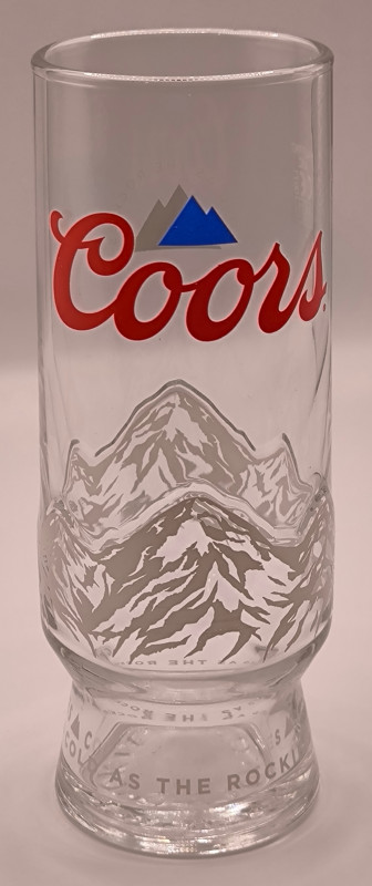 Coors 2021 Mountains half pint glass glass