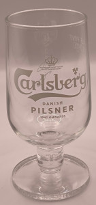 Carlsberg lager half pint 2023 glass glass