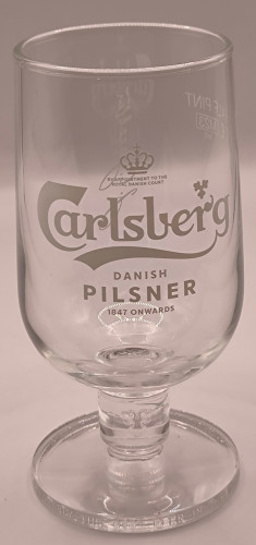 Carlsberg lager half pint 2023 glass