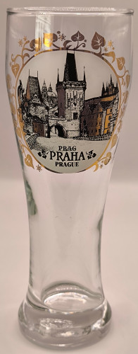 Praha Prague beer glass