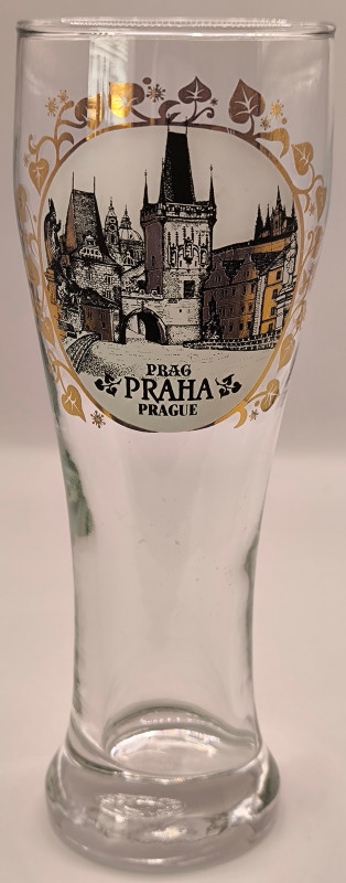 Praha Prague beer glass glass