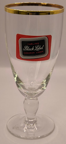 Carling Black Label chalice glass