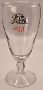 Carling Lager beer glass glass