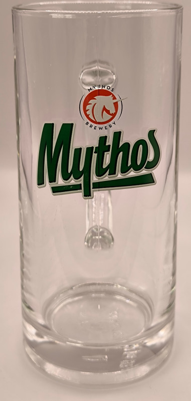 Mythos 2015 50cl tankard glass glass