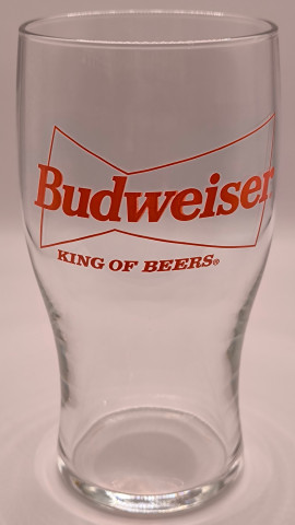 Budweiser King Of Beers 50cl glass