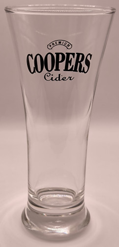 Coopers Cider half pint glass