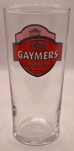 Gaymers original cider conical pint glass