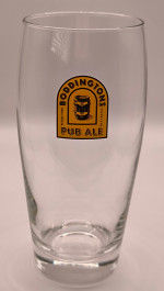 Boddington's ale pint glass glass