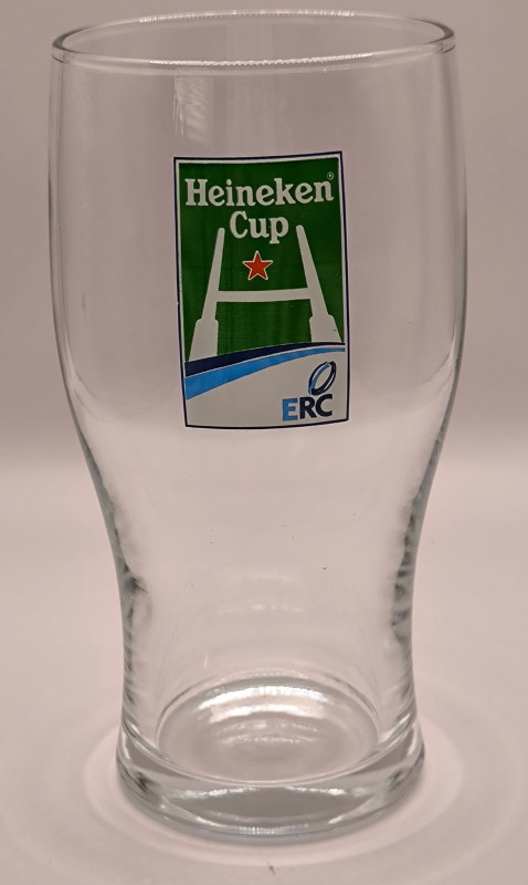 Heineken Rugby (Heineken Cup) 2004 pint glass glass