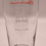 Budweiser F.A. Premier League pint glass glass