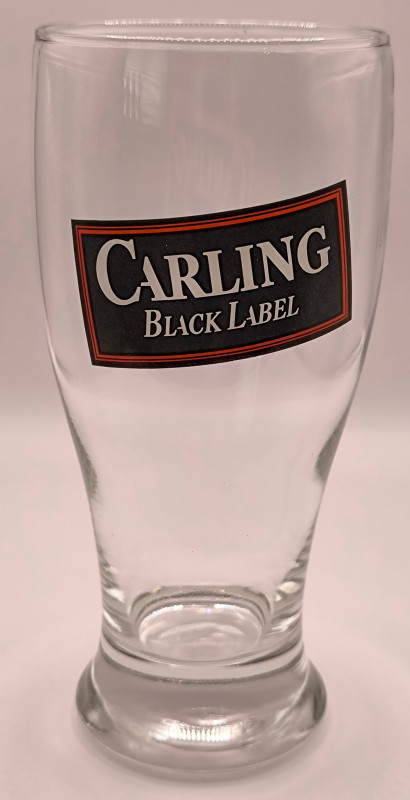 Carling Black Label 1990 pint glass glass