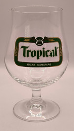 Tropical Canary Islands beer glass glass