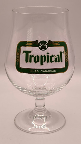 Tropical Canary Islands beer glass