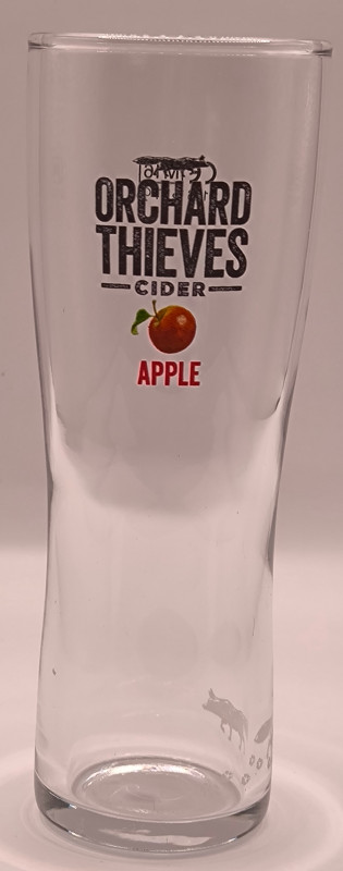Orchard Thieves 2016 half pint glass glass
