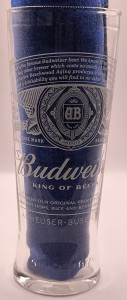 Budweiser 2022 pint glass (Premiere League) Irish version glass