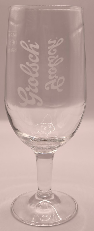 Grolsch 2010 half pint glass glass