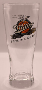 Miller 2011 pint glass glass
