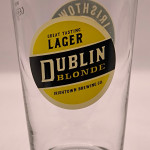Irishtown Dublin Blonde 2017 pint glass glass