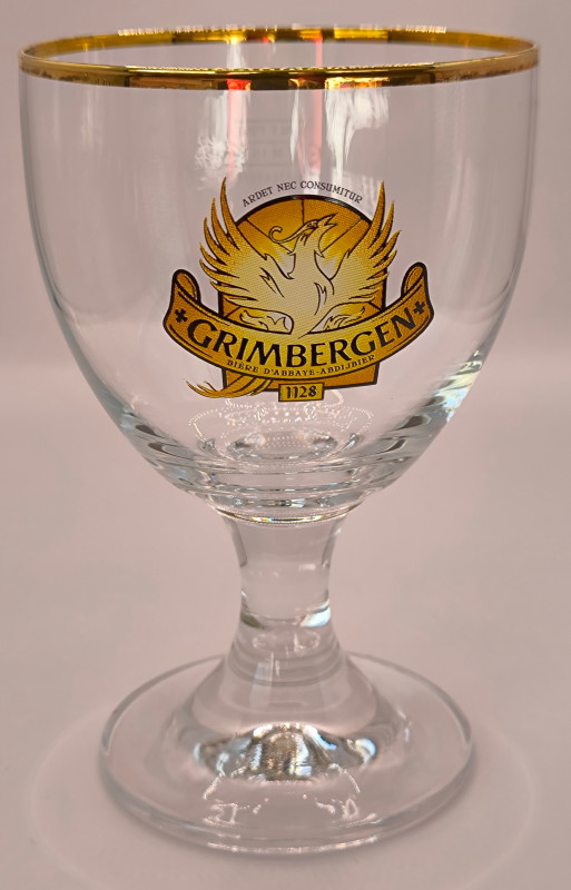 Grimbergen 2015 half pint glass glass