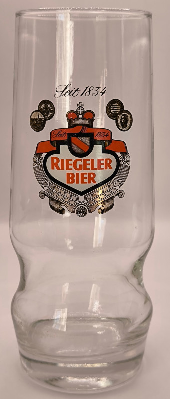 Riegeler Bier 50cl beer glass glass