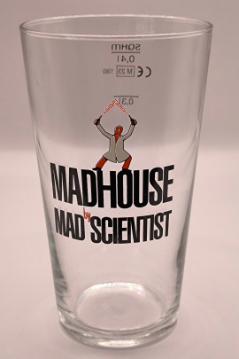 Mad Scientist 40cl conical beer glass