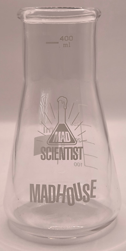 Mad Scientist MadHouse Scientific Flask 40cl beer glass glass