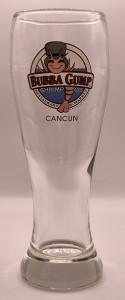 Bubba Gump Cancun beer glass glass