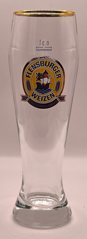 Flensburger 30cl beer glass glass