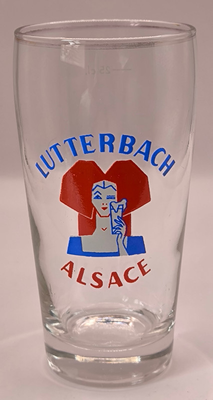 Lutterbach Alsace 25cl beer glass glass