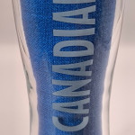 Canadian 2/3rd pint 2013 beer glass glass