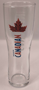 Canadian 2/3rd pint 2013 beer glass glass