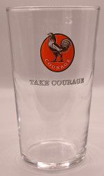 Courage 2011 pint glass glass