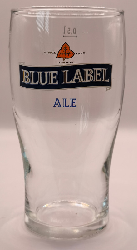 Blue Label Ale 50cl glass glass