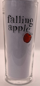 Falling Apples 2017 pint glass glass