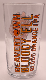 Beavertown Bloody 'Ell Blood Orange IPA 2019 pint glass glass