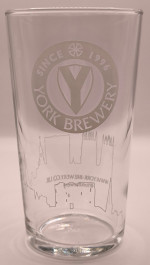 York Brewery 2017 ping glass glass