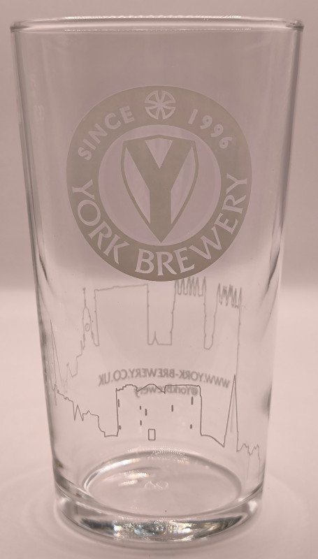 York Brewery 2017 ping glass glass