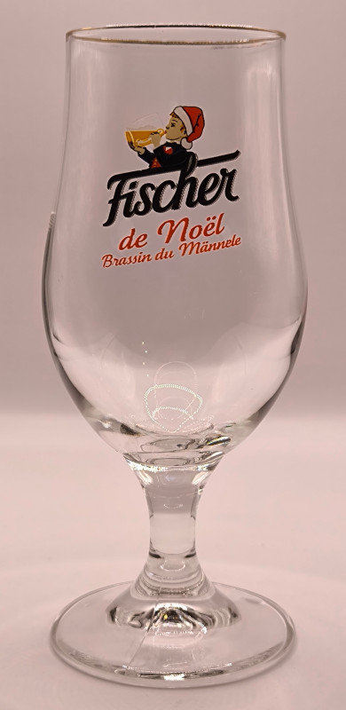 Fischer Noel Christmas special 2016 beer glass glass