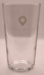 Dead Centre 2018 pint glass glass