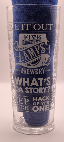 Five Lamps "What's Da Story" 2018 pint glass