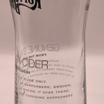 Kopparberg Skal 2015 cider glass glass