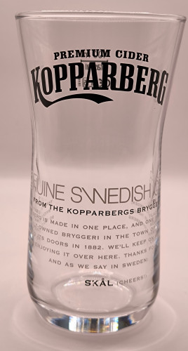 Kopparberg Skal 2015 cider glass